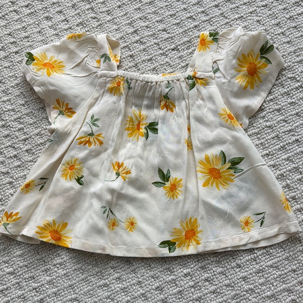 Floral Puff Sleeve Top